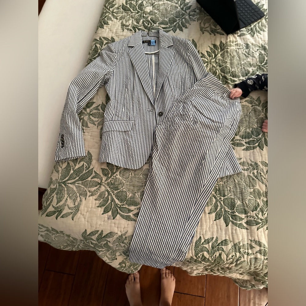 Deleting Brooks brothers pinstripe suit